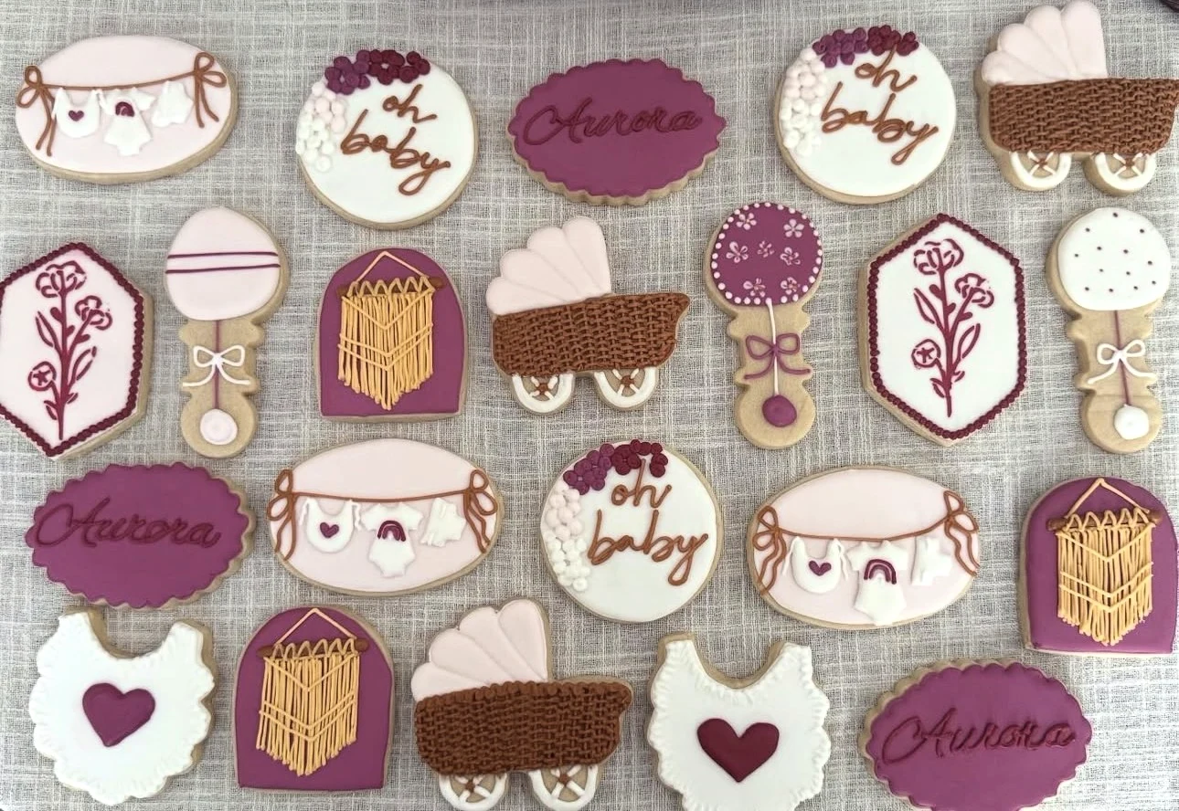 Boho Burgundy Baby Shower